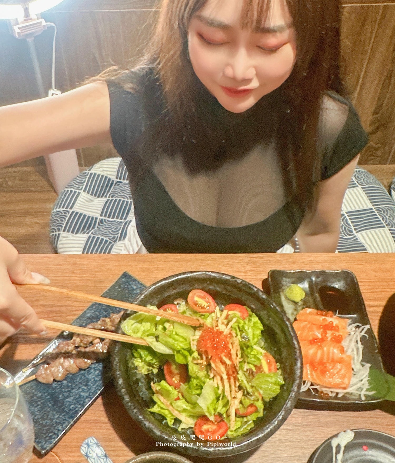 鮭魚卵柚香和風沙拉