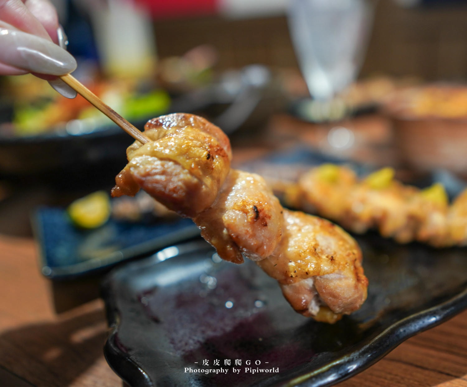 鹽燒雞腿肉串